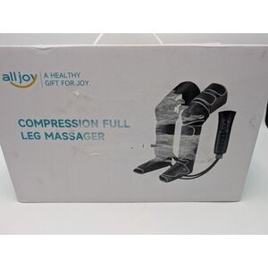 alljoy AJFLM22 Compression Full Leg Massager Black Heating Vibration Adjustable